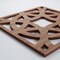 Ekena Millwork Small Brownsville Decorative Fretwork Wood Wall Panels, Walnut, 11 3/8"W x 11 3/8"H x 3/8"T WALW12X12X0375BNEWA - alternate 5